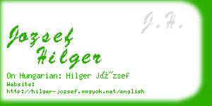 jozsef hilger business card